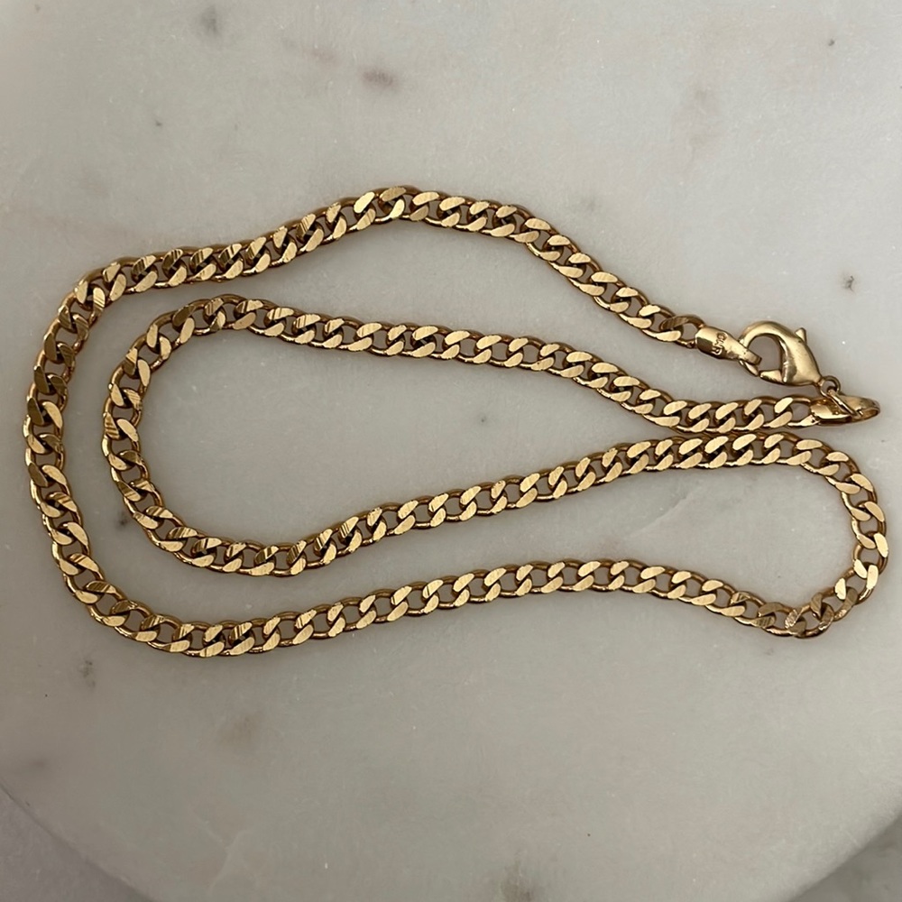 LE sensor Vintage 90’s curb chain necklace